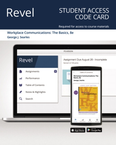 Cover image for book Revel Access Code for Workplace Communications: The Basics