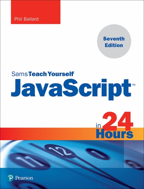 Cover image for book JavaScript in 24 Hours, Sams Teach Yourself