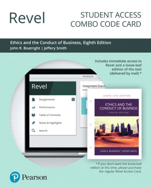 Cover image for book Revel + Print Combo Access Code for Ethics and the Conduct of Business
