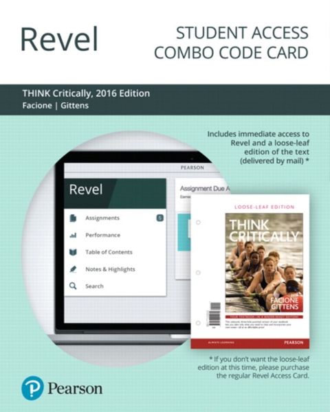 Cover image for book Revel + Print Combo Access Code for THINK Critically