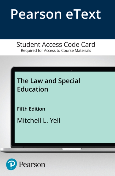 Cover image for book The Law and Special Education -- Pearson eText