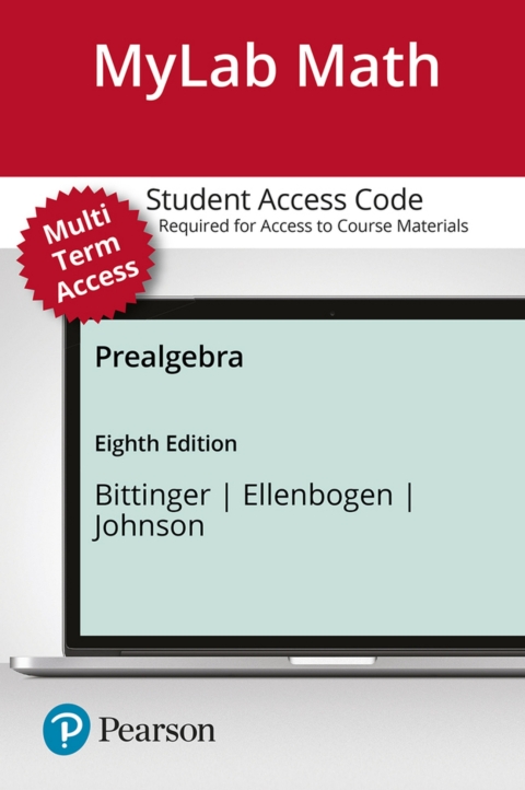 Cover image for book MyLab Math with Pearson eText Access Code (24 Months) for Prealgebra