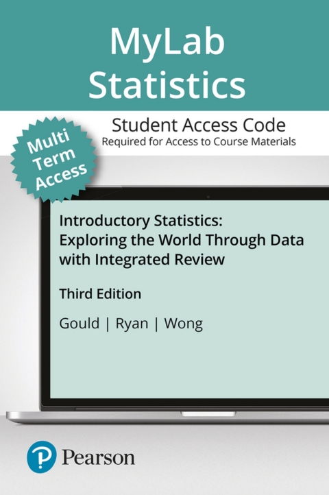 Cover image for book MyLab Statistics with Pearson eText Access Code (24 Months) for Introductory Statistics: Exploring the World Through Data
