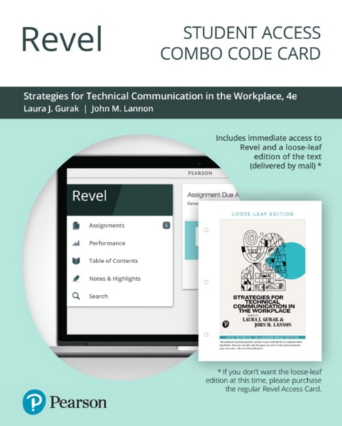 Cover image for book Revel + Print Combo Access Code for Strategies for Technical Communication in the Workplace