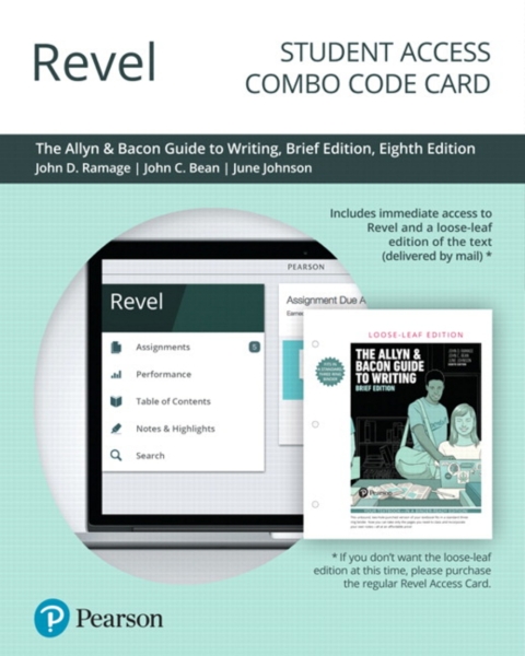 Cover image for book Revel + Print Combo Access Code for The Allyn & Bacon Guide to Writing