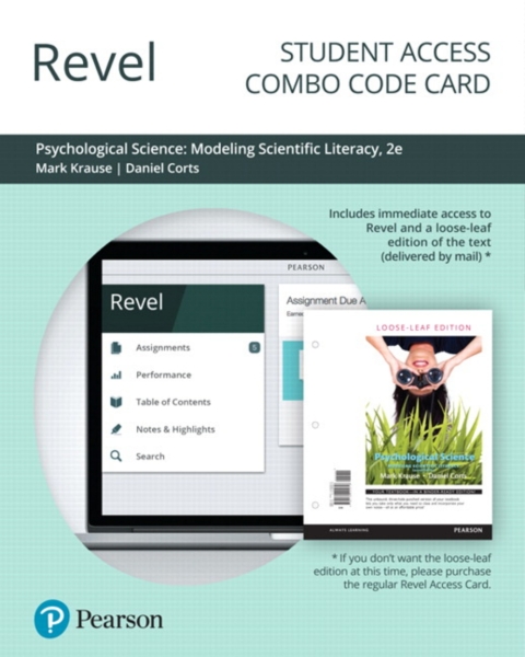 Cover image for book Revel + Print Combo Access Code for Psychological Science: Modeling Scientific Literacy