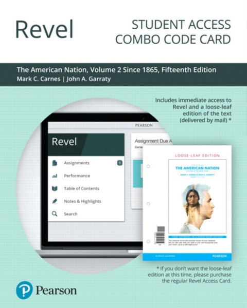 Cover image for book Revel + Print Combo Access Code for The American Nation: A History of the United States, Volume 2