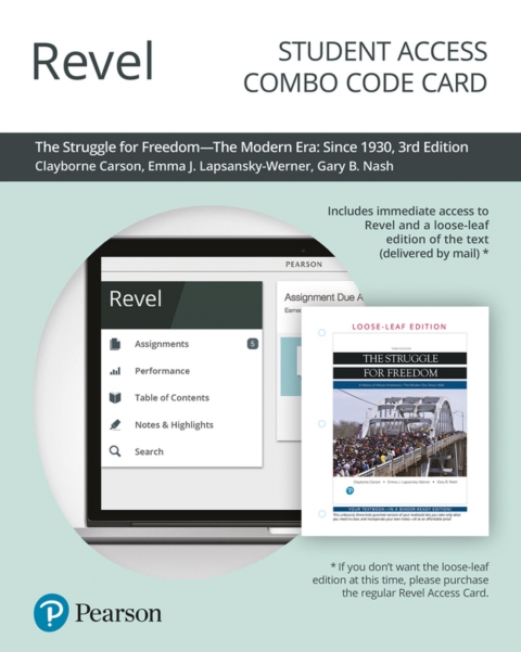 Cover image for book Revel + Print Combo Access Code for The Struggle for Freedom: The Modern Era Since 1930