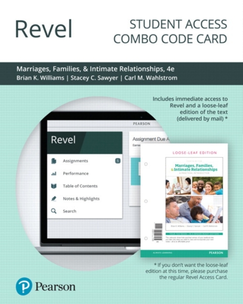 Cover image for book Revel for Marriages, Families, and Intimate Relationships -- Combo Access Card