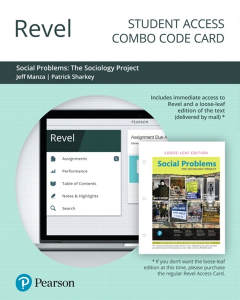 Cover image for book Revel + Print Combo Access Code for The Sociology Project: Social Problems