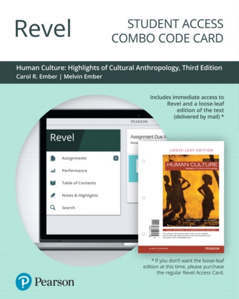 Cover image for book Revel + Print Combo Access Code for Human Culture: Highlights of Cultural Anthropology
