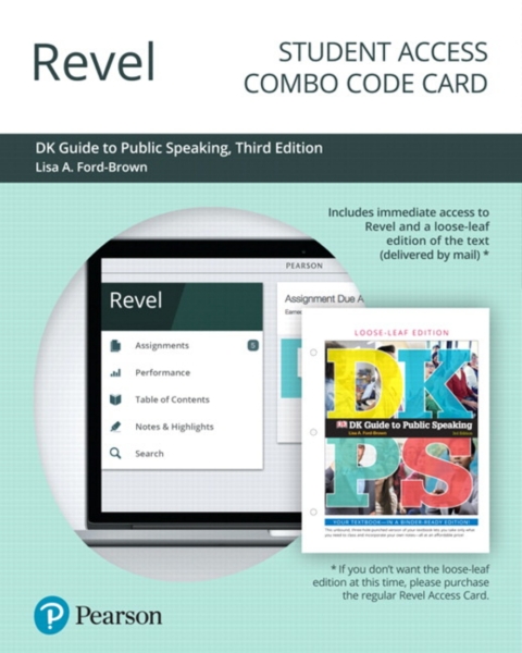 Cover image for book Revel + Print Combo Access Code for DK Guide to Public Speaking