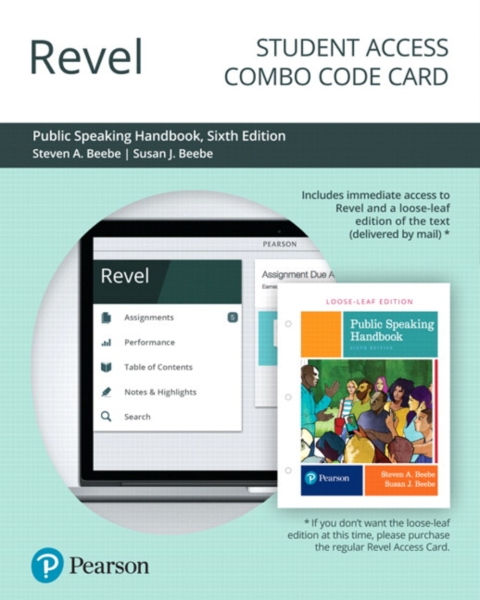 Cover image for book Revel + Print Combo Access Code for Public Speaking Handbook