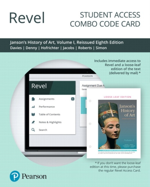 Cover image for book Revel + Print Combo Access Code for Janson's History of Art: The Western Tradition, Reissued Edition, Volume 1