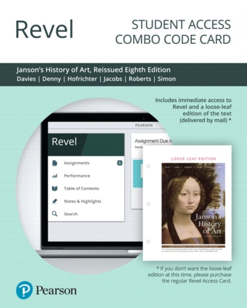 Cover image for book Revel + Print Combo Access Code for Janson's History of Art: The Western Tradition, Reissued Edition