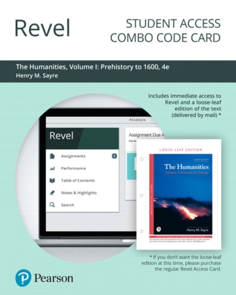 Cover image for book Revel + Print Combo Access Code for The Humanities: Culture, Continuity Change, Volume 1