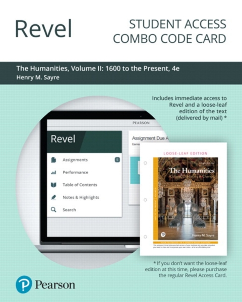 Cover image for book Revel + Print Combo Access Code for The Humanities: Culture, Continuity Change, Volume 2