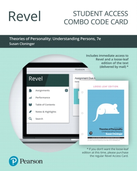 Cover image for book Revel + Print Combo Access Code for Theories of Personality: Understanding Persons