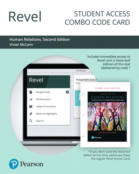 Cover image for book Revel + Print Combo Access Code for Human Relations: The Art and Science of Building Effective Relationships