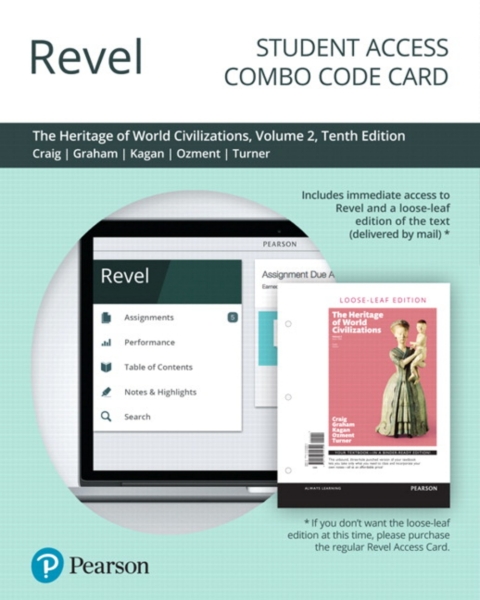 Cover image for book Revel + Print Combo Access Code for The Heritage of World Civilizations, Volume 2