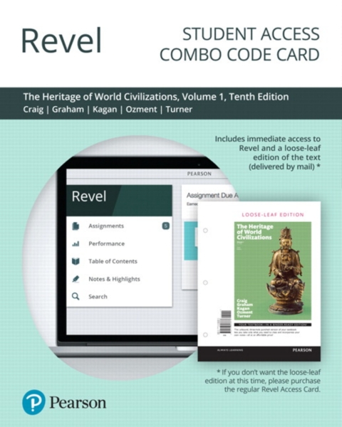 Cover image for book Revel + Print Combo Access Code for The Heritage of World Civilizations, Volume 1