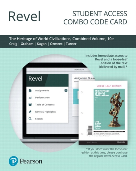 Cover image for book Revel + Print Combo Access Code for The Heritage of World Civilizations, Combined Volume