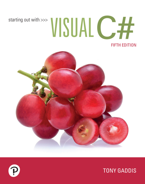 Cover image for book Starting out with Visual C#