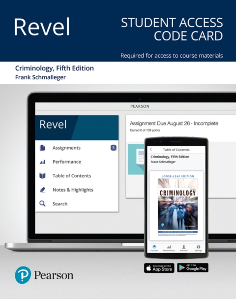 Cover image for book Revel Access Code for Criminology (Justice Series)