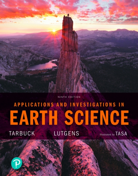 Cover image for book Applications and Investigations in Earth Science (Pearson+)