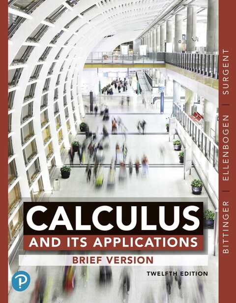 Cover image for book Calculus and Its Applications, Brief Version