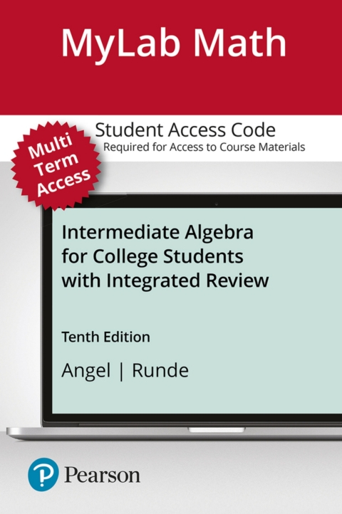 Cover image for book MyLab Math with Pearson eText Access Code (24 Months) for Intermediate Algebra for College Students with Integrated Review