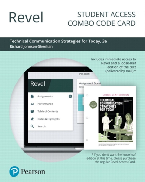 Cover image for book Revel + Print Combo Access Code for Technical Communication Strategies for Today