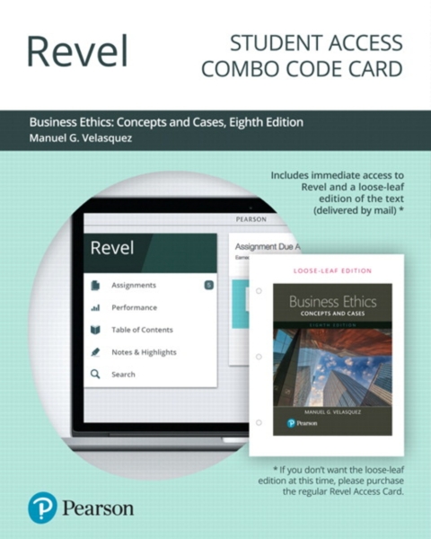 Cover image for book Revel + Print Combo Access Code for Business Ethics: Concepts and Cases