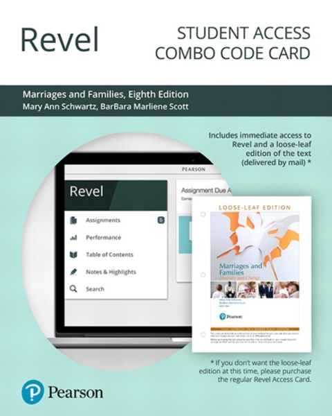 Cover image for book Revel + Print Combo Access Code for Marriages and Families: Diversity and Change