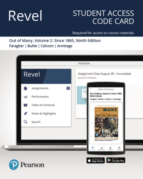Cover image for book Revel Access Code for Out of Many: A History of the American People, Volume 2