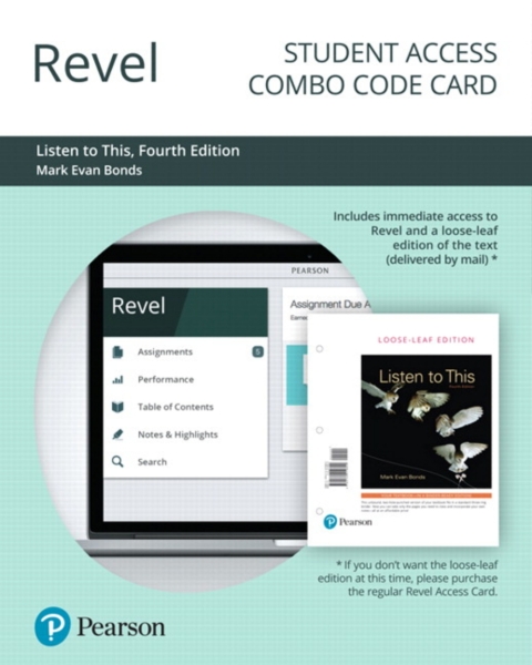 Cover image for book Revel + Print Combo Access Code for Listen to This