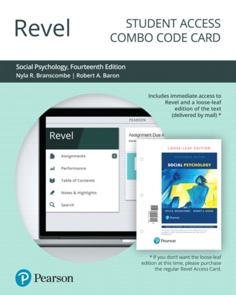 Cover image for book Revel + Print Combo Access Code for Social Psychology