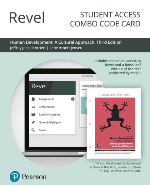 Cover image for book Revel + Print Combo Access Code for Human Development: A Cultural Approach