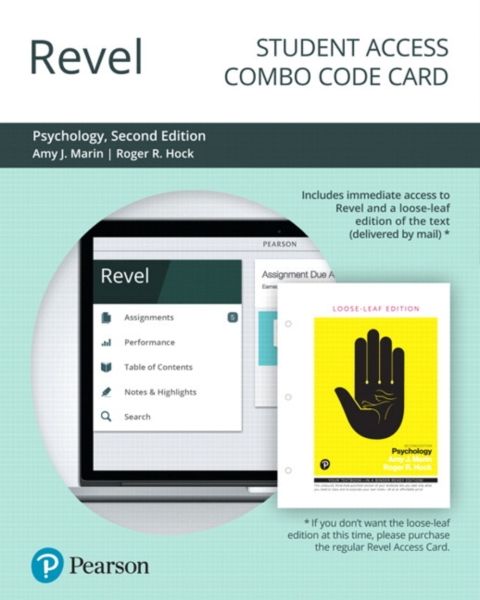 Cover image for book Revel + Print Combo Access Code for Psychology