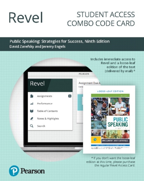 Cover image for book Revel + Print Combo Access Code for Public Speaking: Strategies for Success