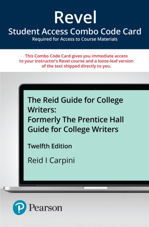 Cover image for book Revel + Print Combo Access Code for The Reid Guide for College Writers