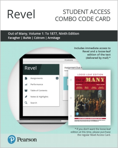 Cover image for book Revel + Print Combo Access Code for Out of Many: A History of the American People, Volume 1