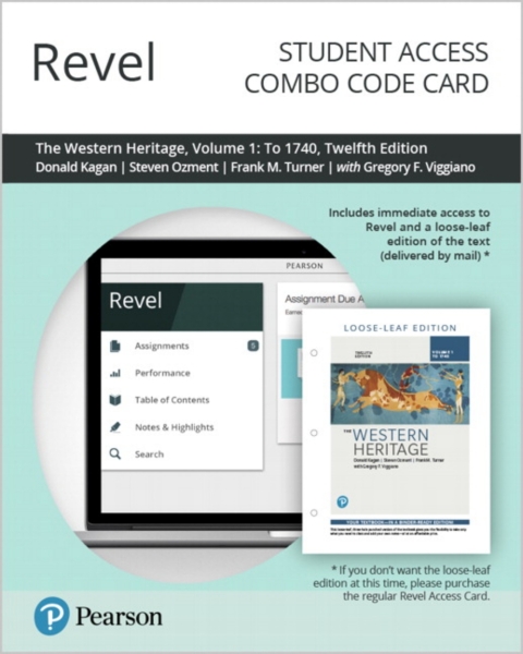 Cover image for book Revel + Print Combo Access Code for The Western Heritage, Volume 1