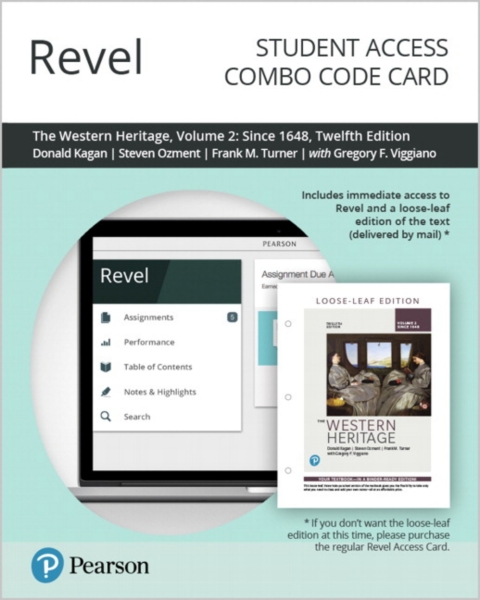 Cover image for book Revel + Print Combo Access Code for The Western Heritage, Volume 2