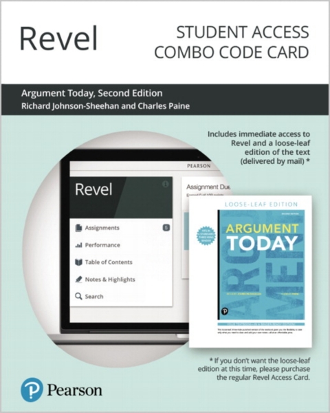 Cover image for book Revel + Print Combo Access Code for Argument Today
