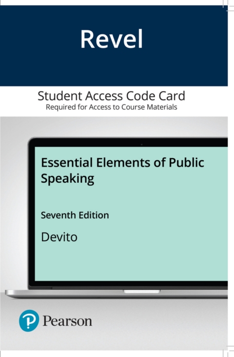Cover image for book Revel Access Code for Essential Elements of Public Speaking
