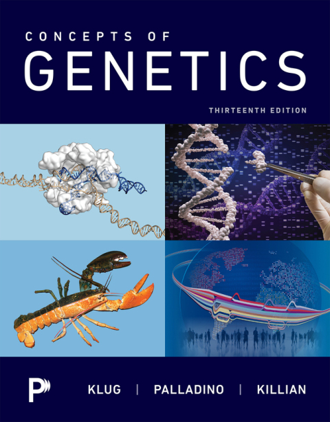 Cover image for book Concepts of Genetics (Pearson+)