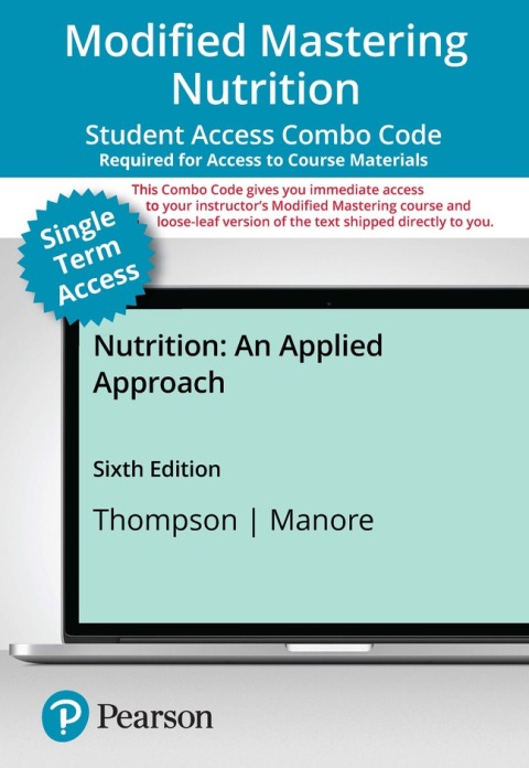 Cover image for book Mastering Nutrition with Pearson eText + Print Combo Access Code for Nutrition: An Applied Approach