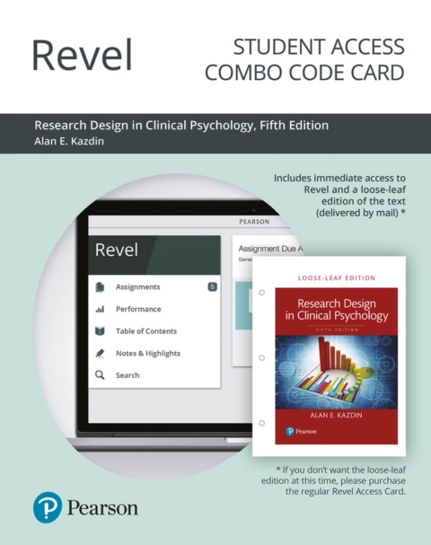 Cover image for book Revel + Print Combo Access Code for Research Design in Clinical Psychology