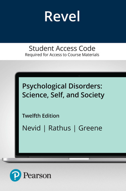 Cover image for book Revel Access Code for Psychological Disorders: Science, Self, and Society